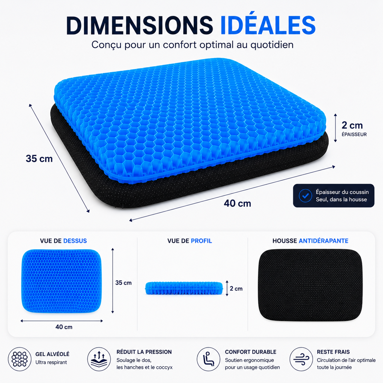 Coussin en gel Comforta™